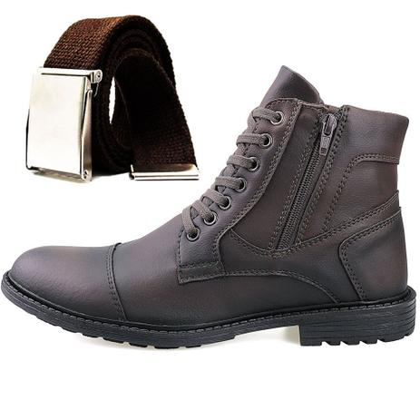 bota de ziper masculina