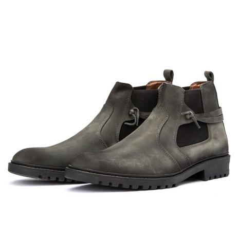 bota chelsea cinza