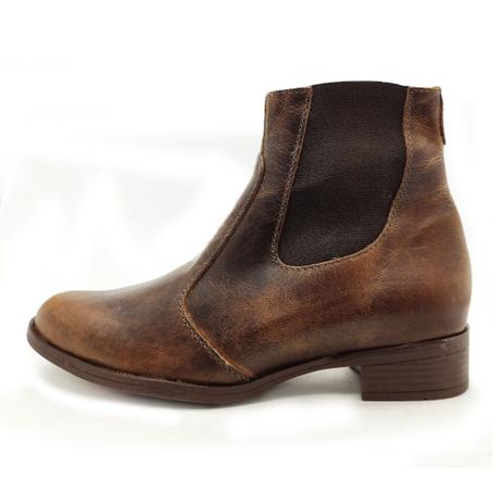 bota chelsea couro feminina