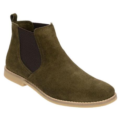 Bota Chelsea Masculina Couro Camurça Verde Musgo Militar 502 - Escrete Menor preço em Bota Chelsea Masculina Couro Camurça Verde Musgo Militar 502 - Escrete