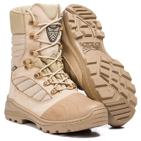 coturno militar bege