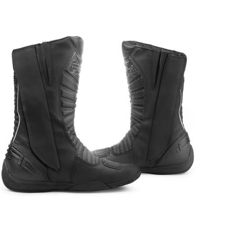 Bota Coturno Acero em Couro Motociclista Carbom Touring Menor preço em Bota Coturno Acero em Couro Motociclista Carbom Touring