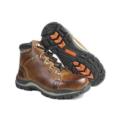 Bota Coturno Adventure Azimute Couro Dia a Dia Macia Leve - Bota Masculina  - Magazine Luiza