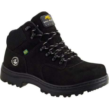 Bota Coturno Adventure Casual Em Couro Cor Preto - Bell Boots - Coturno Masculino - Magazine Luiza