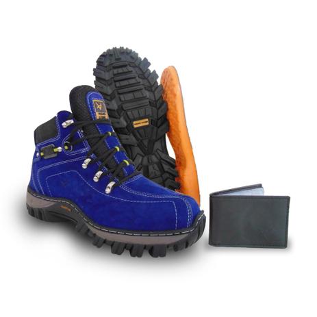 coturno feminino azul