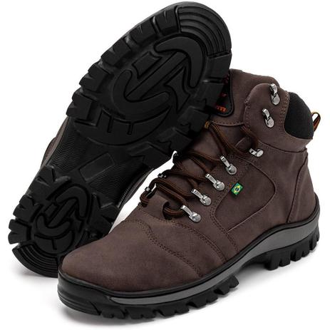 bota coturno masculina adventure cano médio solado trekking