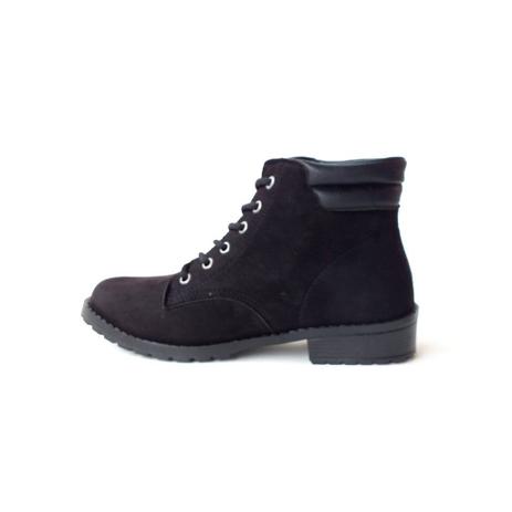 Bota Coturno Camurça Preta Andanza 3802 - Coturno Feminino - Magazine Luiza