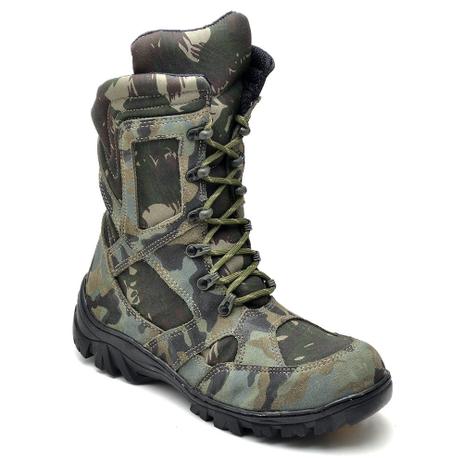 coturno feminino camuflado