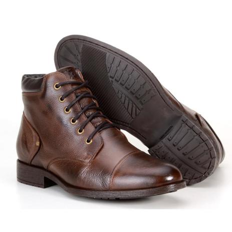 coturno masculino de couro