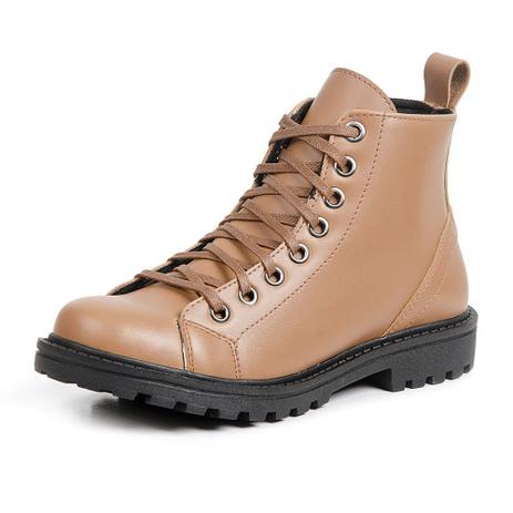 coturno bege feminino