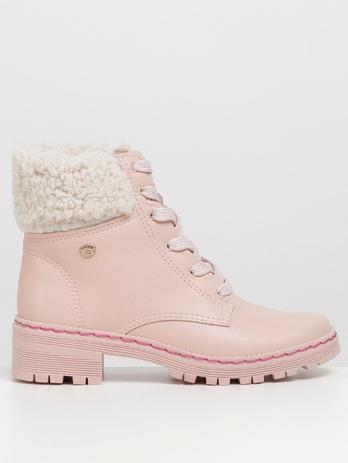 Bota Infantil Pink Cats Coturno REF: V-1833