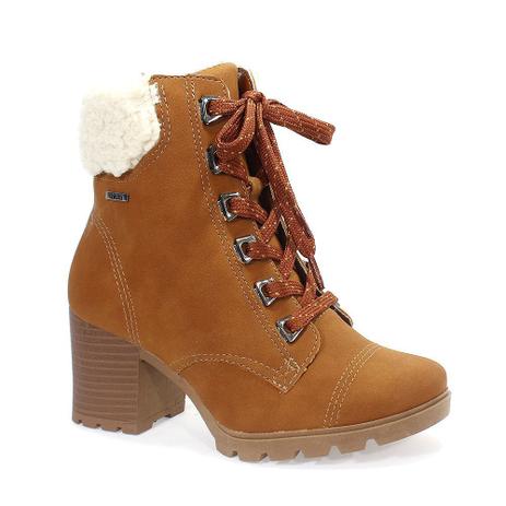 bota coturno caramelo feminina