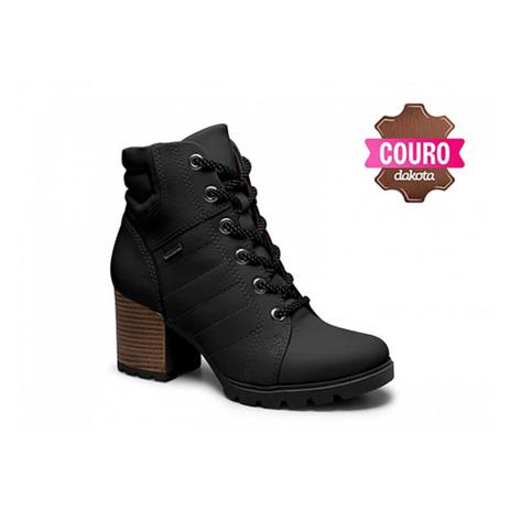 Bota Coturno Dakota Salto Bloco Tratorada Feminina Menor preço em Bota Coturno Dakota Salto Bloco Tratorada Feminina