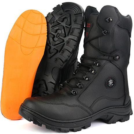 bota coturno masculina cano longo