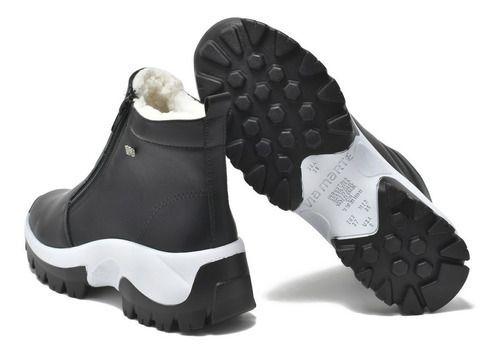 Bota Coturno Masculino Cano Curto Adventure em Couro Preto em Promoção |  Ofertas na Americanas