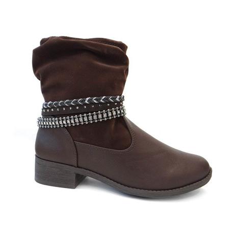 coturno feminino cafe