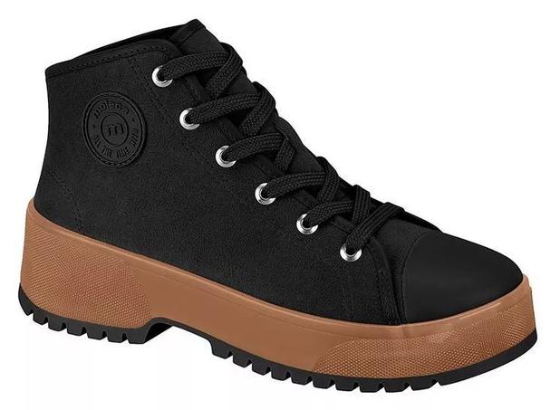 bota coturno feminina moleca