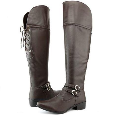Bota Coturno Feminino Over The Knee Cano Longo Marrom Café - Dona beja Menor preço em Bota Coturno Feminino Over The Knee Cano Longo Marrom Café - Dona beja