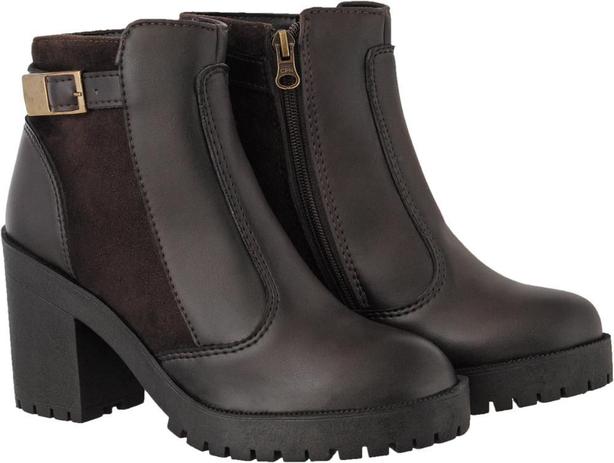 coturno feminino ziper