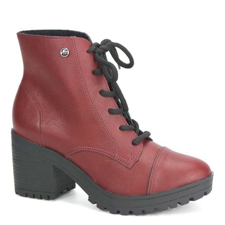 Bota Coturno Feminino Via Marte 19-6503 - Coturno Feminino - Magazine Luiza