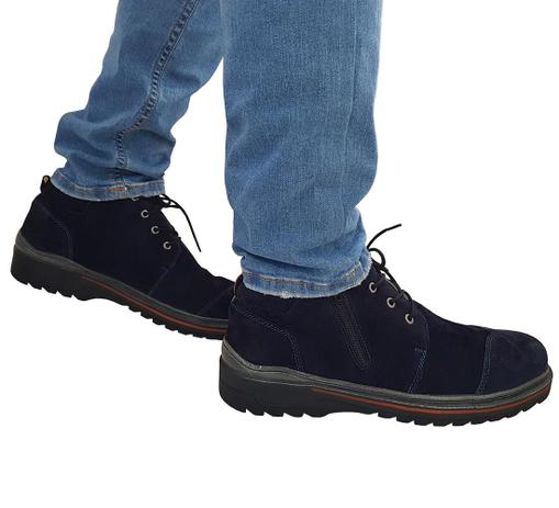 bota couro casual masculina