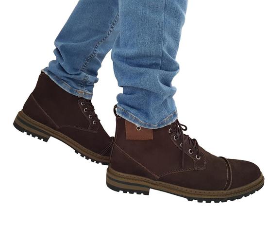 comprar bota de couro masculina