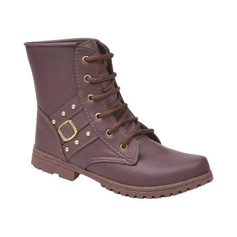 bota com cadarço infantil