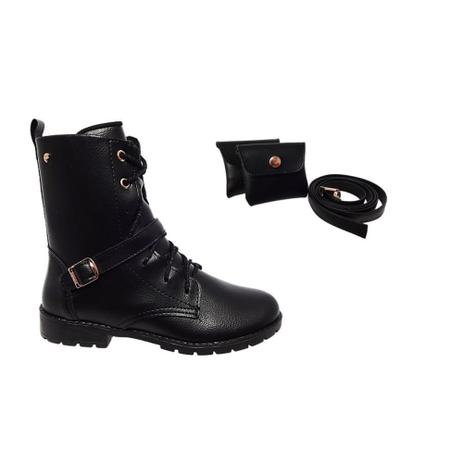 bota infantil coturno