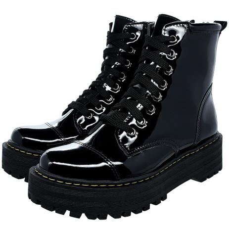 Bota Coturno Lallu Plataforma Moda Blogueira Feminino Menor preço em Bota Coturno Lallu Plataforma Moda Blogueira Feminino