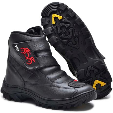 bota coturno cano curto masculina