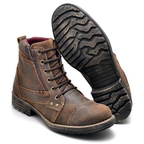bota masculina estilo coturno