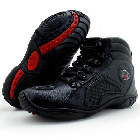 Bota Coturno Motociclista Atron Adventure Cano Curto Couro Menor preço em Bota Coturno Motociclista Atron Adventure Cano Curto Couro