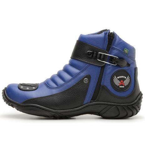 Bota Coturno Motociclista Unisex Atron Shoes Azul Preto Tamanhos Especiais  33 A 46 - Fidalgo - Outros Moda e Acessórios - Magazine Luiza