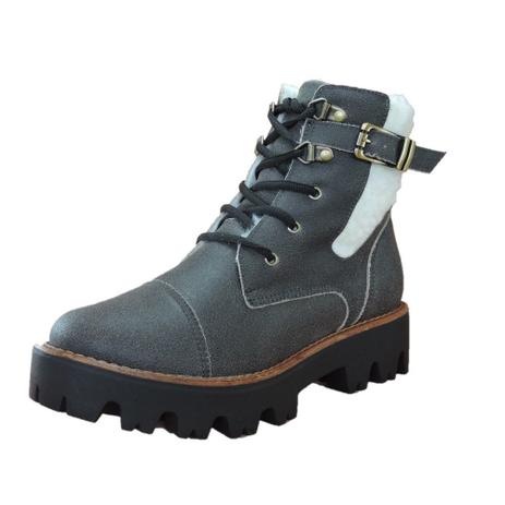 Bota Coturno para neve Couro Craquelê Preto e Forro de lã Italeoni -  Italeoni CalÇAdos - Outros Moda e Acessórios - Magazine Luiza