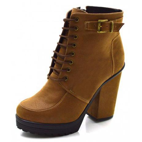 botas salto plataforma