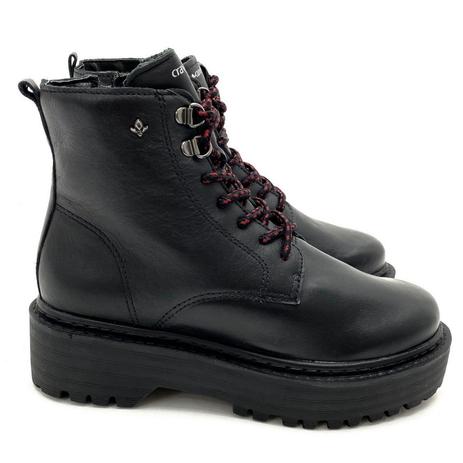 bota coturno couro cravo & canela feminina