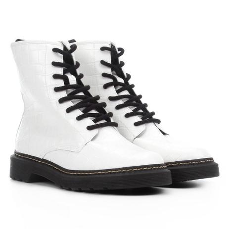 Bota Coturno Zatz Croco Feminina Menor preço em Bota Coturno Zatz Croco Feminina