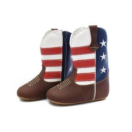 Bota Country Bebê Menino Couro Estampada Zíper Casual - Bili Bilu - Bota  para Bebês - Magazine Luiza