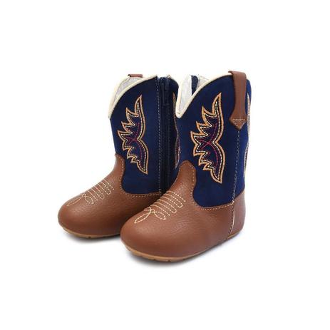Bota Country Bebê Menino Couro Zíper Bordada Asa Casual - Bili Bilu - Bota  Infantil - Magazine Luiza
