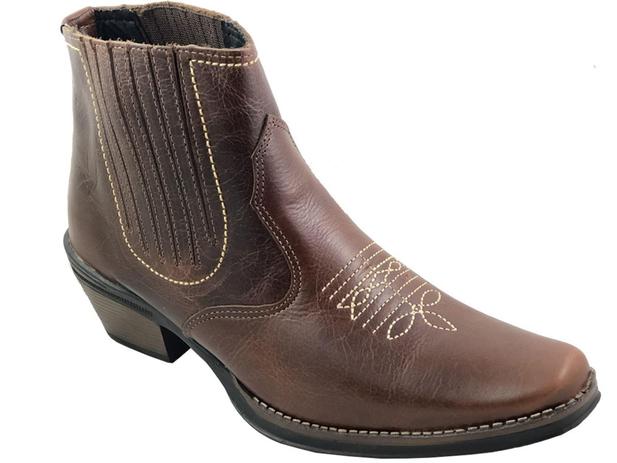 botina de couro country