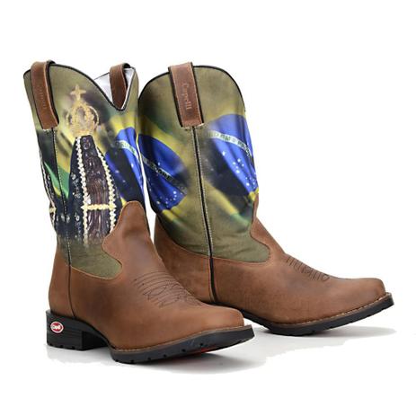 botas masculinas couro bico quadrado