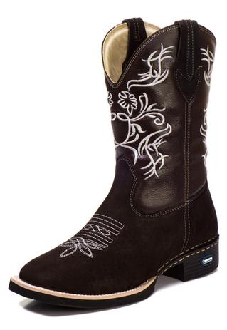 bota feminina country bico quadrado