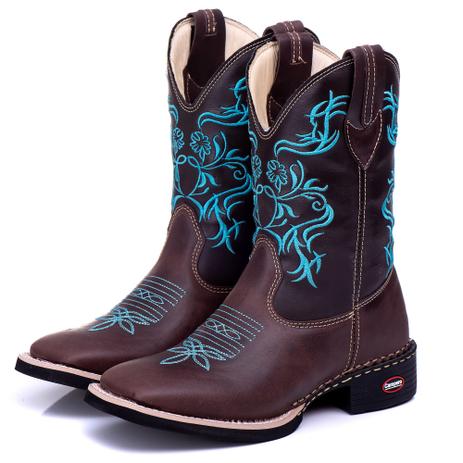 bota country bico quadrado