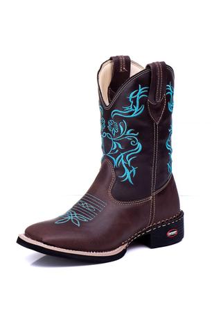 bota country masculina cano longo bico quadrado