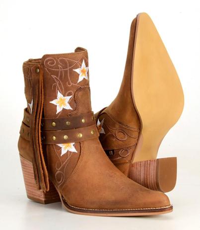 bota cano curto cowboy