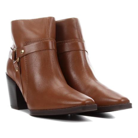 bota couro cano curto bottero