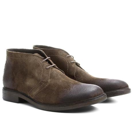 botas couro cano curto