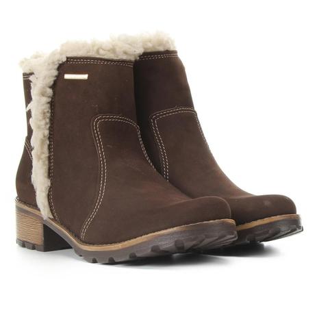 bota nobuck feminina cano curto
