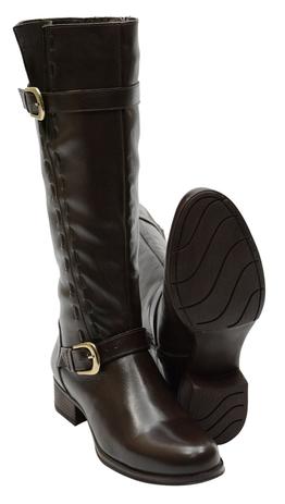 bota couro feminina montaria