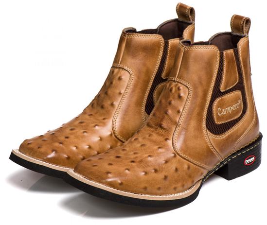 bota texana masculina cano curto